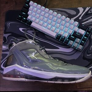 Gray Sneakers with a sleek modern design and athletic build